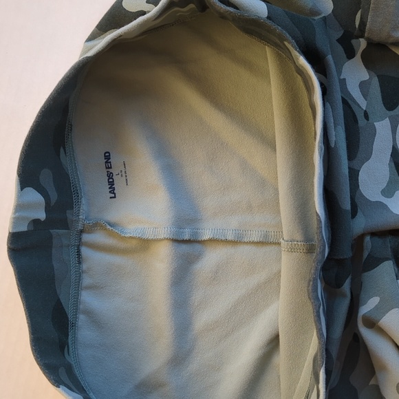 Lands' End Camouflage Starfish Legging Pant LARGE Green Camo - Picture 8 of 14